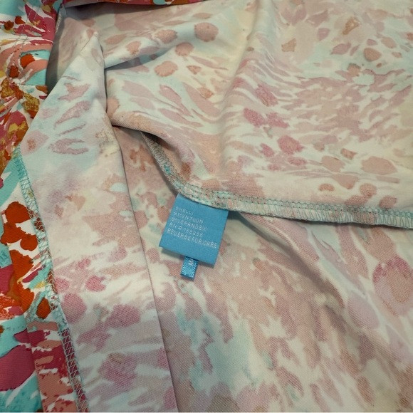 J. Mclaughlin Catalina Cloth 3/4 Sleeve Crewneck Floral Top Size M - Picture 5 of 7